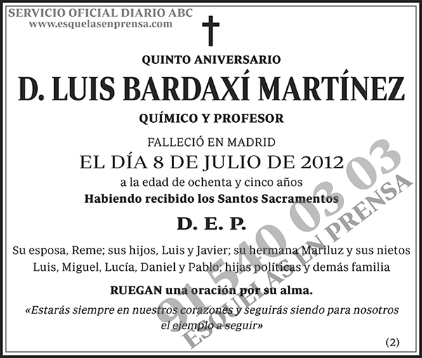 Luis Bardaxí Martínez